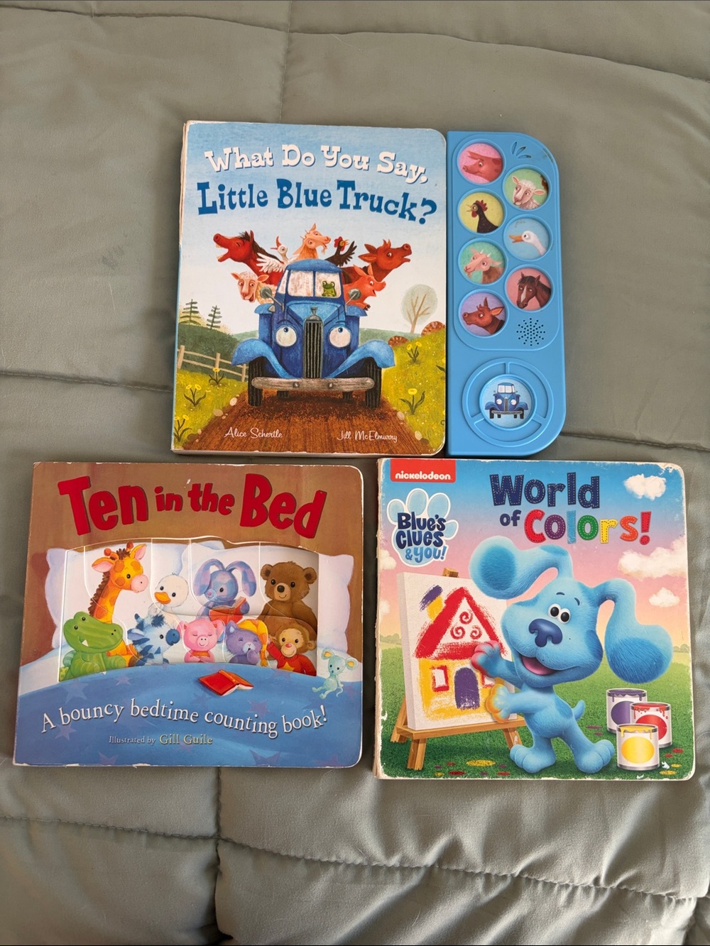 Little Blue Truck / Blue’s Clues / Ten in the Bed books